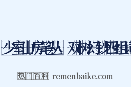 少室山房笔丛·双树幻钞四组词是什么意思的图片